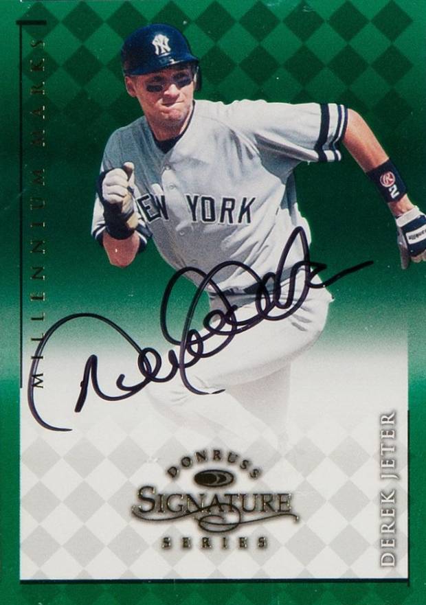 1998 Donruss Signature Millennium Marks Derek Jeter # Baseball Card