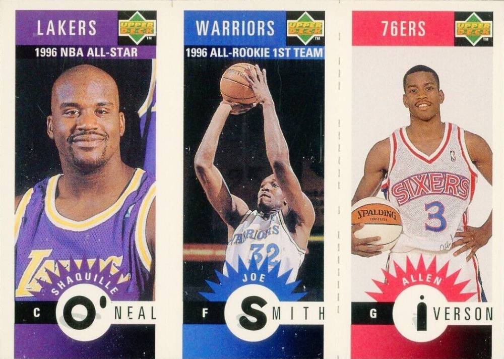 1996 Collector's Choice Mini II O'Neal/Smith/Iverson # Basketball Card