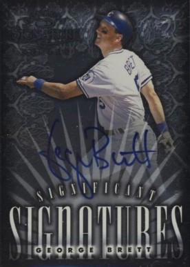 1998 Donruss Signature Significant Signature George Brett # Baseball Card