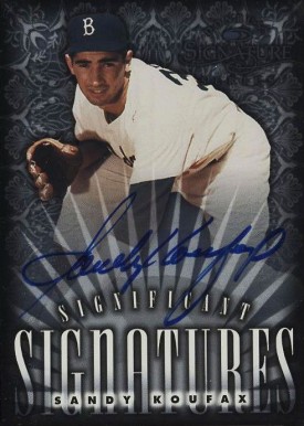 1998 Donruss Signature Significant Signature Sandy Koufax # Baseball Card