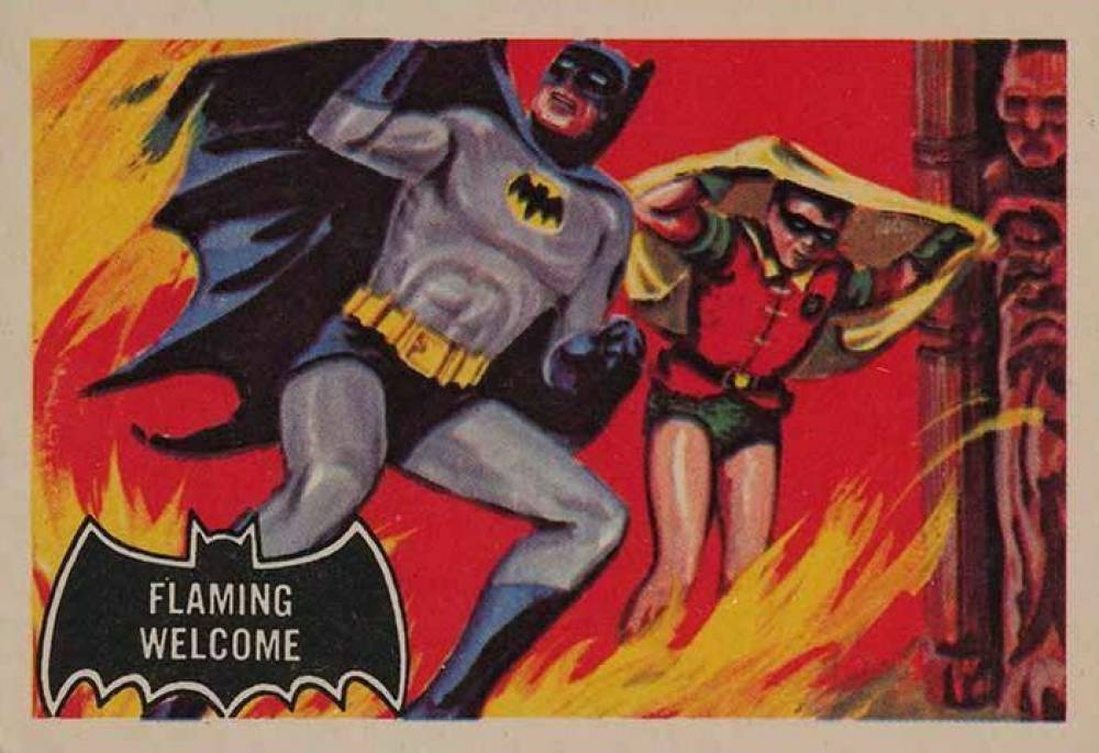 1966 A & BC Batman Flaming Welcome #51 Non-Sports Card