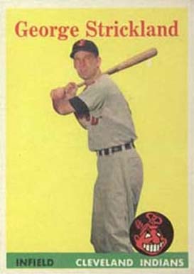 1958 Topps George Strickland #102 Baseball Card
