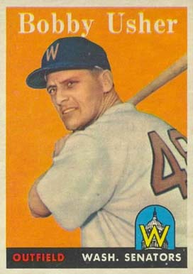 1958 Topps Bobby Usher #124 Baseball Card