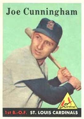 1958 Topps Joe Cunningham #168 Baseball Card