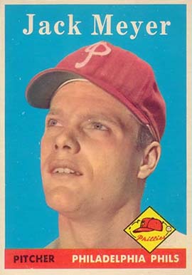1958 Topps Jack Meyer #186 Baseball Card