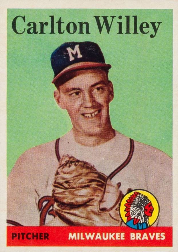 1958 Topps Carlton Willey #407 Baseball Card