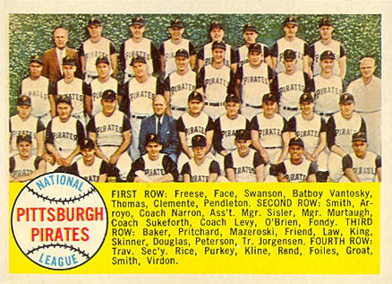 1958 Topps Pittsburgh Pirates #341 Baseball Card