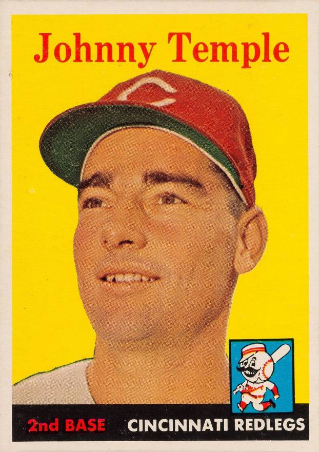 1958 Topps Johnny Temple #205 Baseball Card