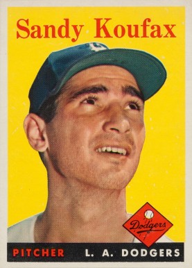 1958 Topps Sandy Koufax #187 Baseball Card