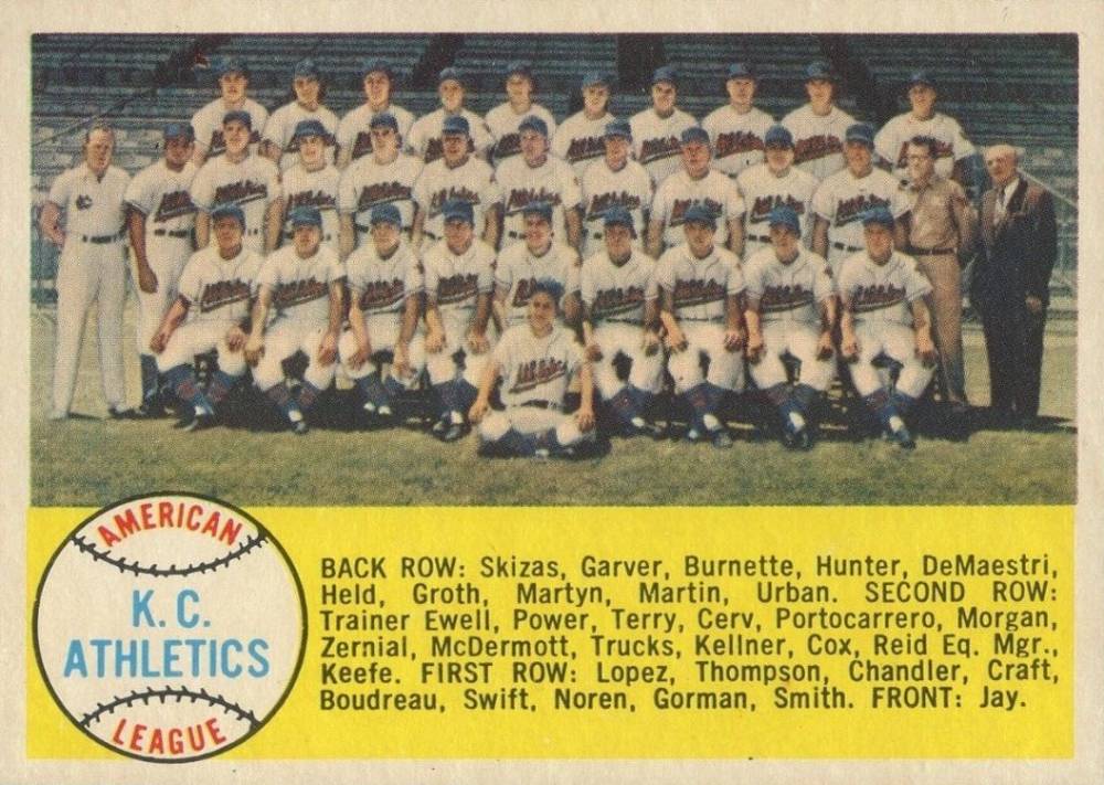1958 Topps Kansas City Athletics #174 Baseball Card