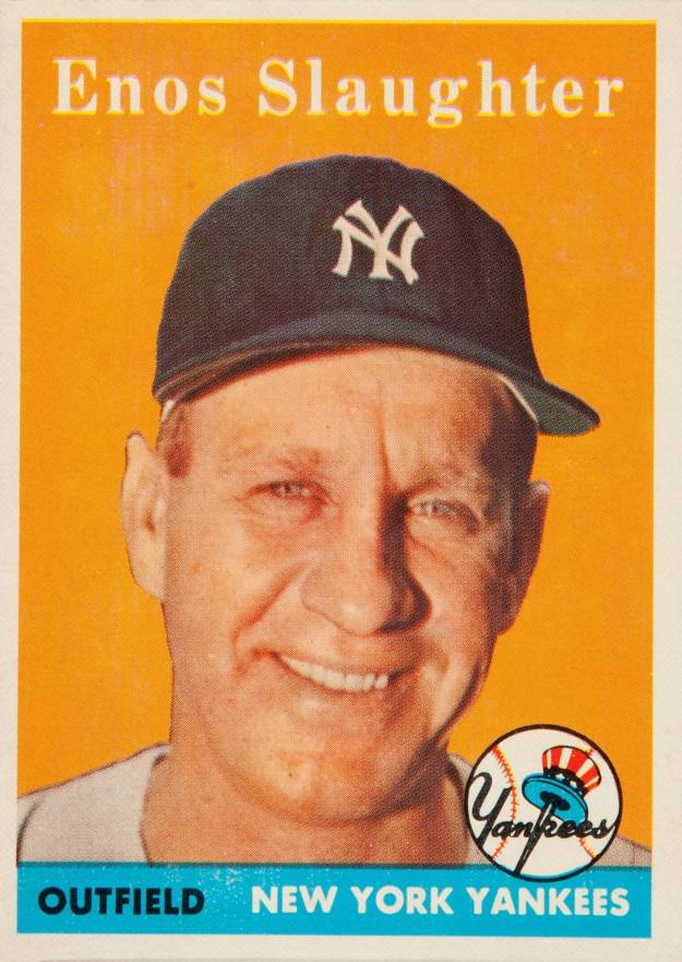 1958 Topps Enos Slaughter #142 Baseball Card