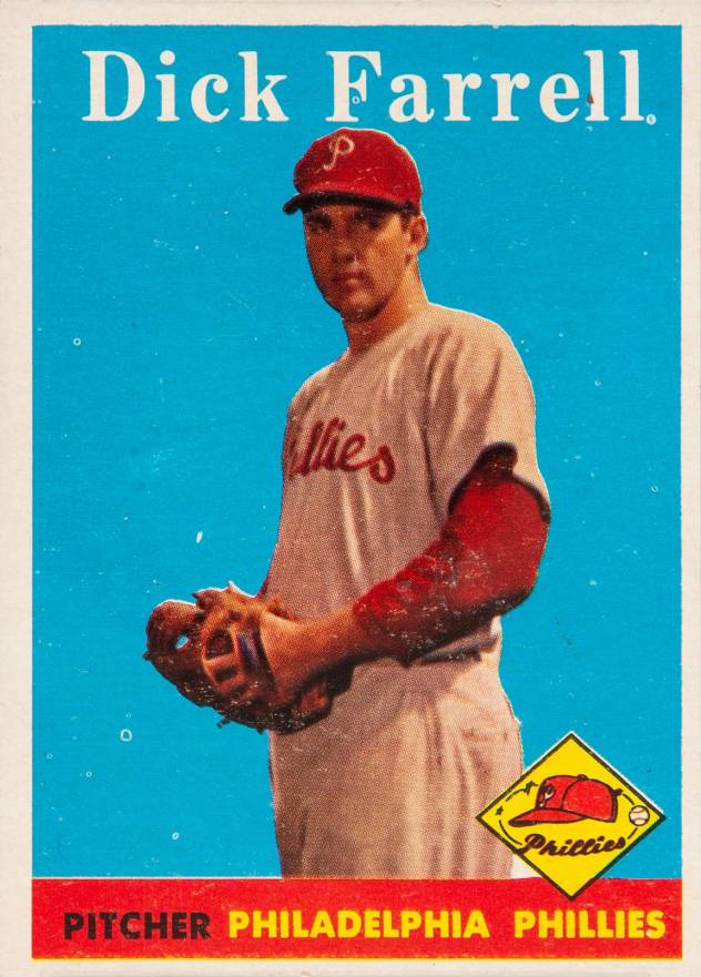 1958 Topps Dick Farrell #76y Baseball Card