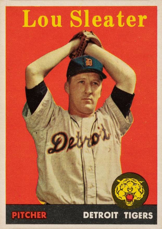 1958 Topps Lou Sleater #46y Baseball Card