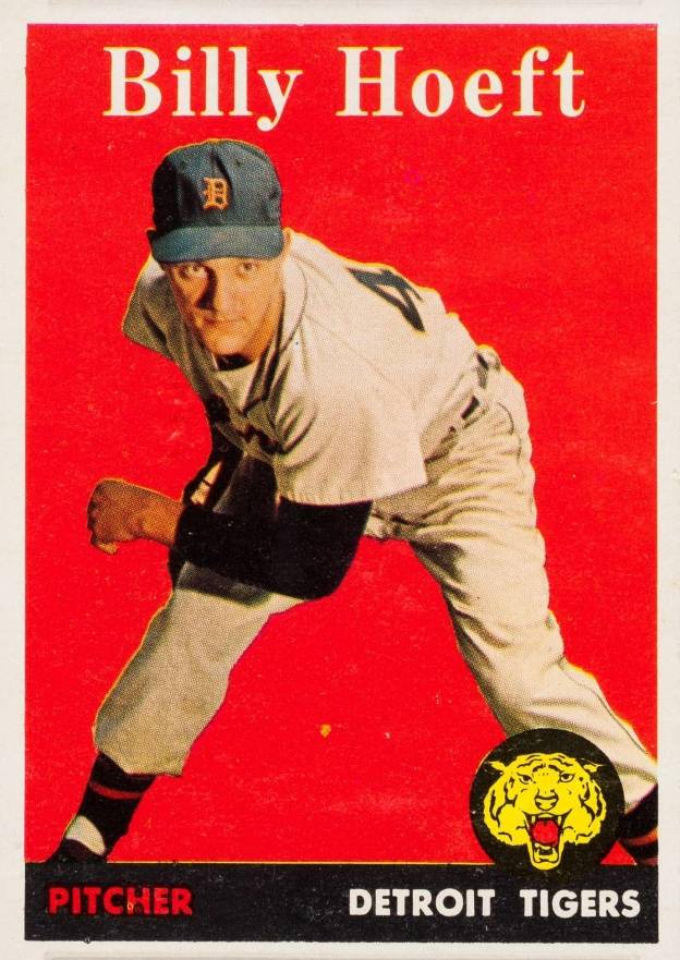 1958 Topps Billy Hoeft #13w-rt Baseball Card