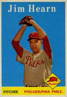 1958 Topps Jim Hearn #298 Baseball Card