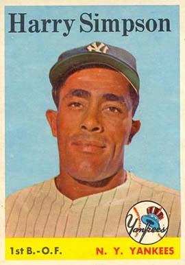 1958 Topps Harry Simpson #299 Baseball Card