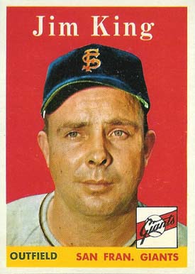 1958 Topps Jim King #332 Baseball Card
