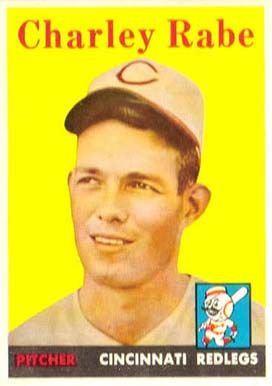 1958 Topps Charley Rabe #376 Baseball Card