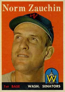 1958 Topps Norm Zauchin #422 Baseball Card