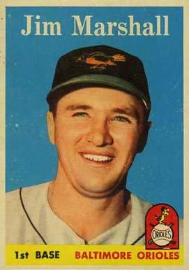 1958 Topps Jim Marshall #441 Baseball Card