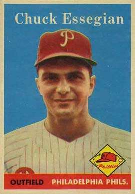 1958 Topps Chuck Essegian #460 Baseball Card