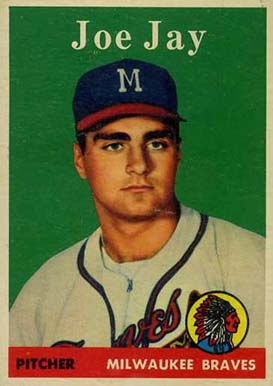 Joe Jay Milwaukee Braves Custom Baseball Card 1957 Style 
