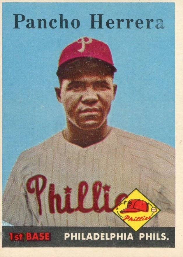 1958 Topps Pancho Herrera #433p Baseball Card