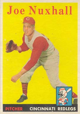 1958 Topps Joe Nuxhall #63 Baseball Card