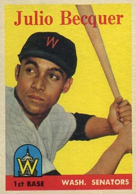 1958 Topps Julio Becquer #458 Baseball Card