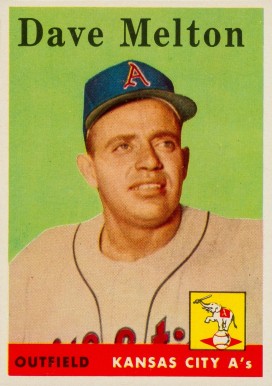 1958 Topps Dave Melton #391 Baseball Card