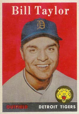 1958 Topps Bill Taylor #389 Baseball Card