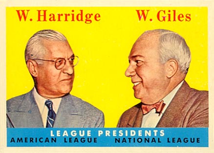 1958 Topps League Presidents #300 Baseball Card