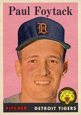 1958 Topps Paul Foytack #282 Baseball Card