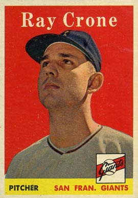 1958 Topps Ray Crone #272 Baseball Card