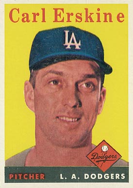 1958 Topps Carl Erskine #258 Baseball Card