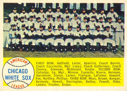 1958 Topps Chicago White Sox #256 Baseball Card