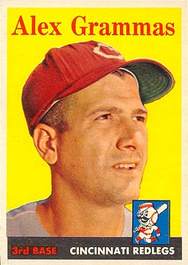 1958 Topps Alex Grammas #254 Baseball Card