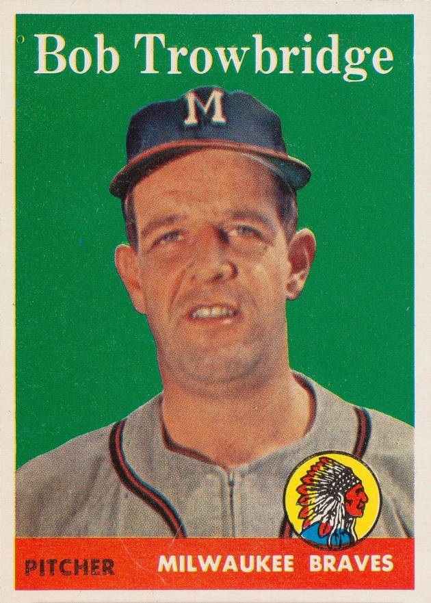 1958 Topps Bob Trowbridge #252 Baseball Card