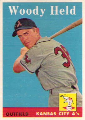 1958 Topps Woody Held #202 Baseball Card