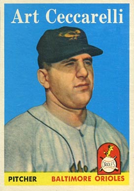 1958 Topps Art Ceccarelli #191 Baseball Card