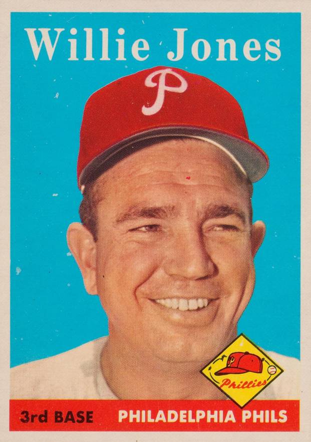 1958 Topps Willie Jones #181 Baseball Card