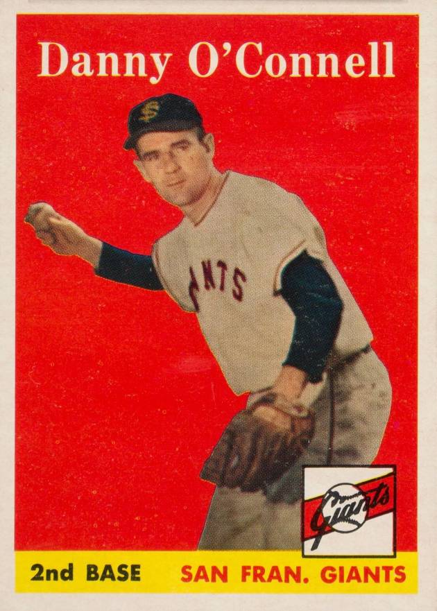 1958 Topps Danny O'Connell #166 Baseball Card