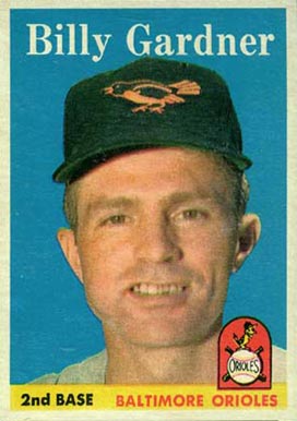 1958 Topps Billy Gardner #105 Baseball Card