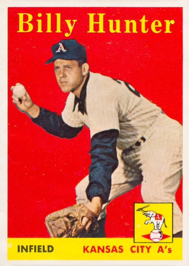 1958 Topps Billy Hunter #98y Baseball Card