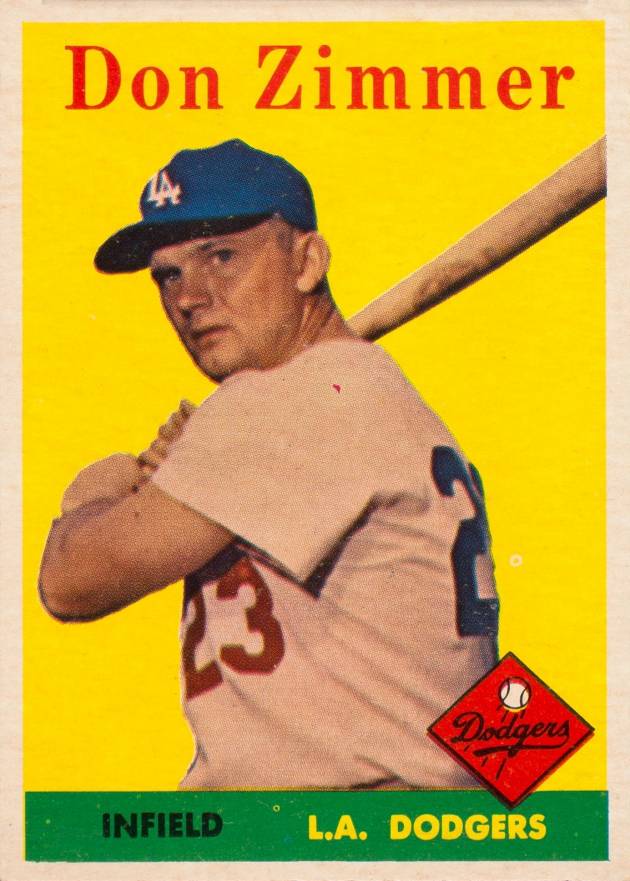 1958 Topps Don Zimmer #77y Baseball Card