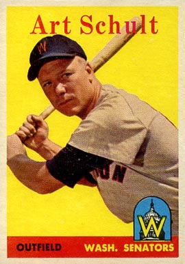 1958 Topps Art Schult #58y Baseball Card