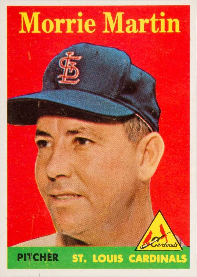 1958 Topps Morrie Martin #53y Baseball Card