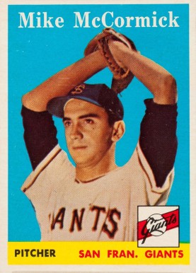 1958 Topps Mike McCormick #37 Baseball Card