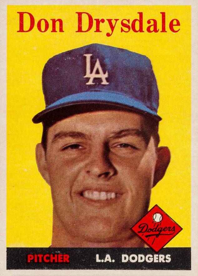1958 Topps Don Drysdale #25 Baseball Card