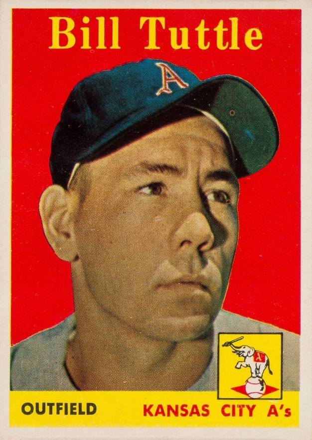 1958 Topps Bill Tuttle #23y Baseball Card